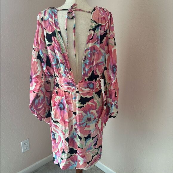 Stunning Sheike Fire Island dress with button sleeves floral pattern aus 12 - Picture 5 of 16